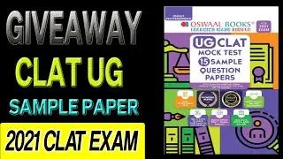 Oswaal CLAT Sample Question Papers 2021 | 3 Months to CLAT 2021 Exam | Book Review