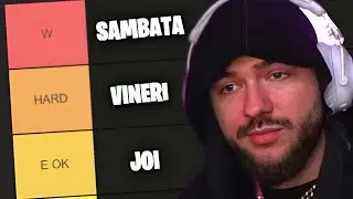 Tier List cu Zilele Saptamanii