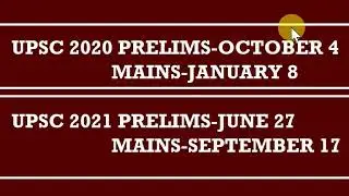 UPSC CALENDAR 2021 RELEASED PRELIMS JUNE 27,MAINS SEP 17|| vIjAyS IAS Darshan || UPSC || IAS ||