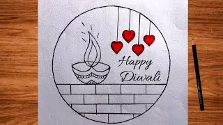 How to draw Diwali Deepak easy to draw Deepak ki drawing #viralvideo