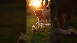Cat Saves Chicks