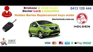Holden Barina new key replacement by Doctor Lock Locksmiths