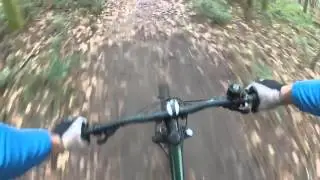 Mountainbike trails on Gopro HD2 at Alt K&ouml;nig, Falkenstein, Germany 6.12.15