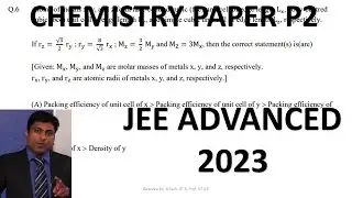 Q6  SOLUTION Ans (ABD) - JEE ADVANCED 2023 CHEMISTRY PAPER 2 - BY BIRENDRA SIR, B TECH  IIT R