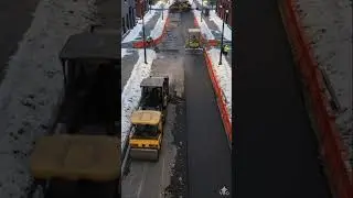 Oddly Satisfying Road Construction 🚧 #timelapse #construction #satisfying #roadwork #viralshorts
