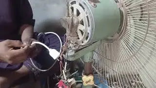Padistal fan repairing to regulator and cable renew 
