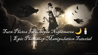 Sepia Horror Photoshop Tutorial 🎨🕯️ | Create Haunting Dark Art!