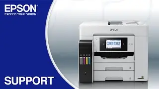 Epson EcoTank ET-5850 | Wireless Setup Using the Control Panel