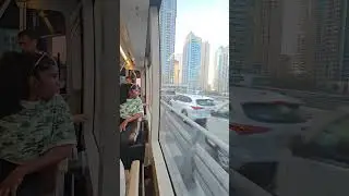 Tram ride in Dubai #fypシ゚viral #dubai #tram #trendingshorts