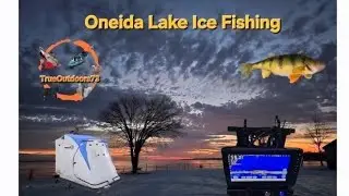 Onieda Lake Ice Fishing. Caught a bunch of Perch. 