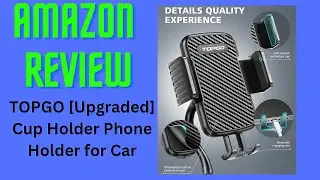 TOPGO Cup Holder Cell Phone Holder Review