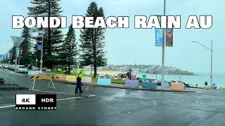 Heavy Rain Bondi Beach | Bellevue Hill&rarr; ￼Croydon Park | Sydney Drive 4K HDR POV-AU