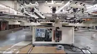 High Quality 8 Station Semi Automatic Rotary Silk Screen Printing Machine