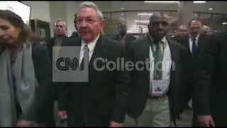 MANDELA MEMORIAL:WORLD LEADERS ARRIVALS (MONTAGE)