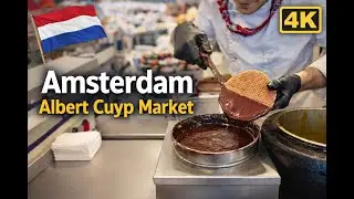 Inside Amsterdam&rsquo;s Most Famous Street Market 🇳🇱 | Albert Cuyp Walk 4K