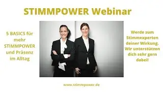 WEBINAR: Auf die Stimme kommt es an - 5 BASICS f&uuml;r deine STIMMPOWER