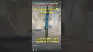 CS2 Case opening. Blue Gem 555 Bayonet Factory new .009 Float #csgo #csgoclips #csgoskins