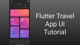 Travel App (Part 1) - Flutter UI