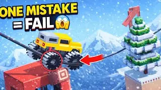 Truck Riding a Cable Car Line?! 😱 Extreme Balance Challenge | Drive Mad Winter Update