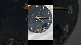 Beautiful black ocean theme clock 🖤✨