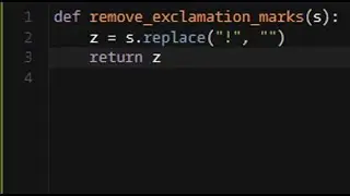 Python - Remove Exclamation Marks | Codewars 8KYU