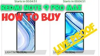 How to buy redmi note 9 pro max from Amazon||flash sale||live proof