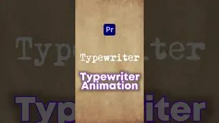 New TypeWriter Effect in Premiere Pro