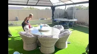 Outdoor cushion cover DIY