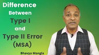 Difference between Type I and Type II Error (MSA): IATF 16949 | ENGLISH | Bhavya Mangla
