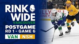 RINK WIDE PLAYOFF POST-GAME: Vancouver Canucks vs Nashville Predators | Round 1 - Game 6