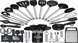 Kitchen Utensils Set Umite Chef 34 Pcs Silicone Cooking Utensils Set for Nonstick
