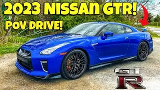 2023 NISSAN GTR POV DRIVE. THE ULTIMATE SPORTS CAR?? (Accelerations, cold start, walk around)