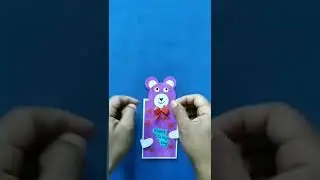 Valentine's Day Craft ❤ Teddy Day  Card 4 You 🧸#short #shortvideo #youtubeshort #firstshortvideo 💝