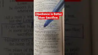Obedience is Better than Sacrifice. #Proverbs 21:3 #Israel #Israelites