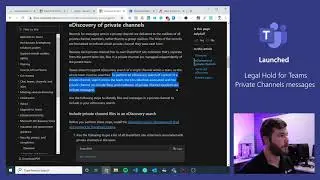 How to place private channel messages under legal hold in Microsoft Teams