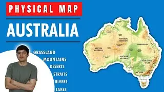 Australia Map in Hindi | Physical Map of Australia