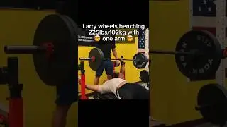 CAN I BENCH 225 WITH ONE ARM LIKE LARRY WHEELS!!? 🤯💀