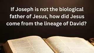 If Joseph is not the biological father of Jesus, how is Jesus the son of David?