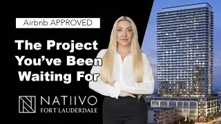 The hottest PRE CONSTRUCTION CONDO HOTEL in FORT LAUDERDALE - insane projected Cap Rates!!  NATIIVO