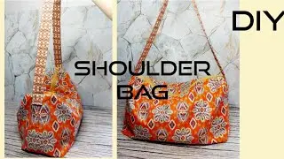 Diy shoulder bag tutorial | Diy shoulder bag with zipper | Diy multi pocket shoulder bag