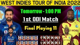 West Indies Tour Of India | India vs West Indies ODI Playing 11 | Ind vs WI 1st ODI Playing 11