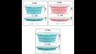 FDA Silicone Collapsible Food Portable Bowl