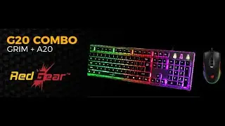 Redgear G-20 Gaming Keyboard and Mouse Combo with RGB Backlit Keyboard and 4800 dpi RGB Mouse