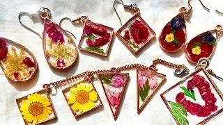 How to Make Fruit Resin Earrings with Open Bezels