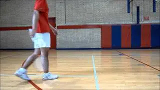 Badminton Footwork by Jimmy Lin, Part 2B: Front Court Backhand