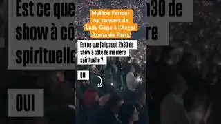 Myl&egrave;ne Farmer au concert de Lady Gaga &agrave; l&rsquo;Accor Arena &agrave; Paris 20/11/2025 #mylenefarmer #ladygaga