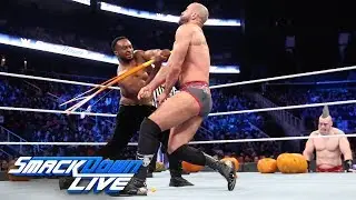 Big E против Cesaro — трюк или уличная драка: SmackDown LIVE, 30 октября 2018 г.