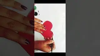 easy heart ❤️ paper craft  💕 love gift idea paper craft short #aestheticvlog #art #papercrafts #diy