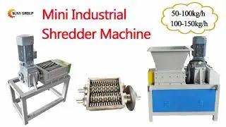 Mini Shredder Machine | 50-150kg/hr Double Shaft Shredder