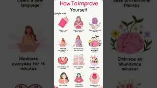 How to Improve Yourself ✨ | Daily Self Growth Tips #shorts #trendingshorts #shortsfeed